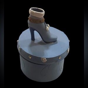 🎁 Ceramic Boot Trinket Box #7865